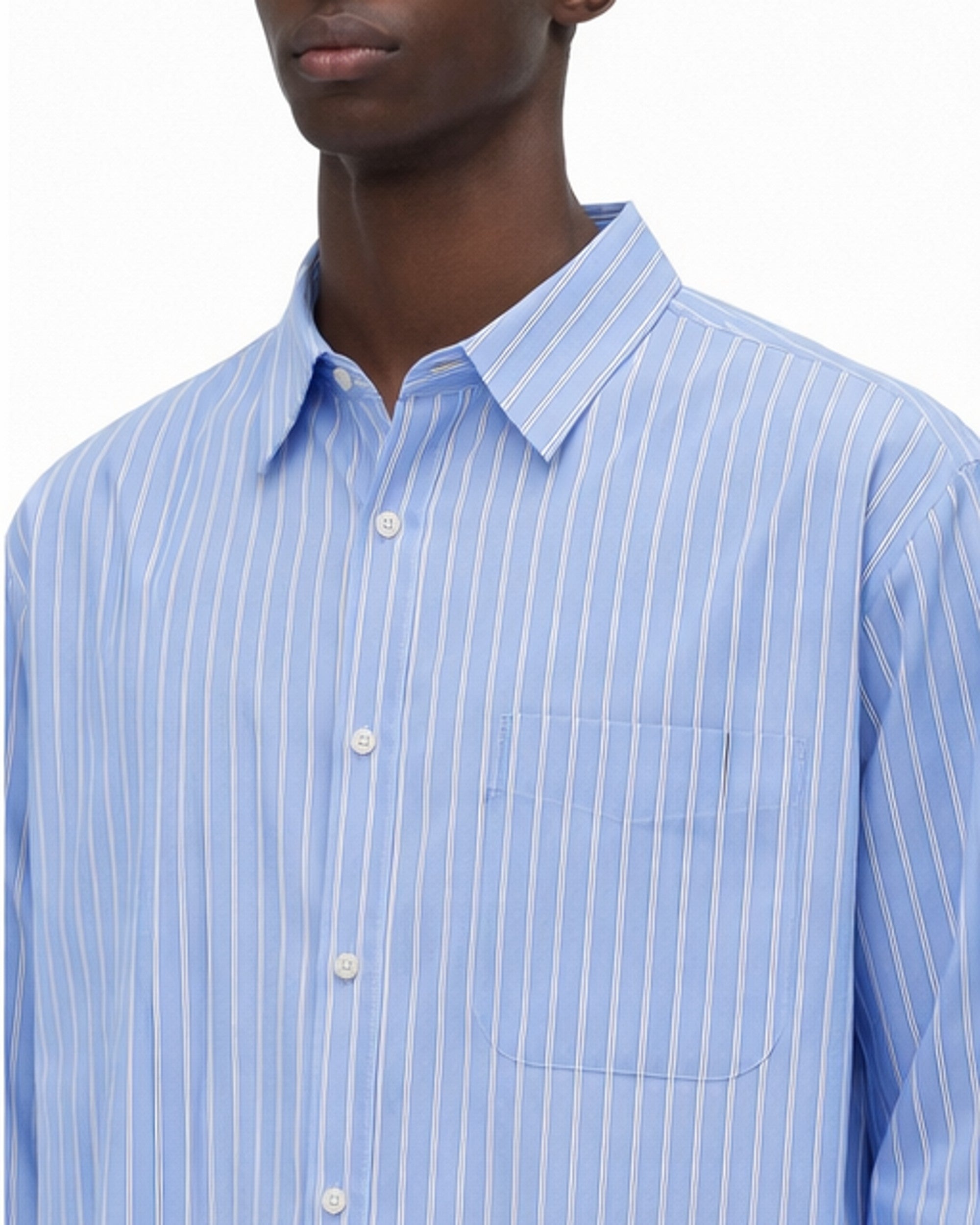 Chemise oversize croped