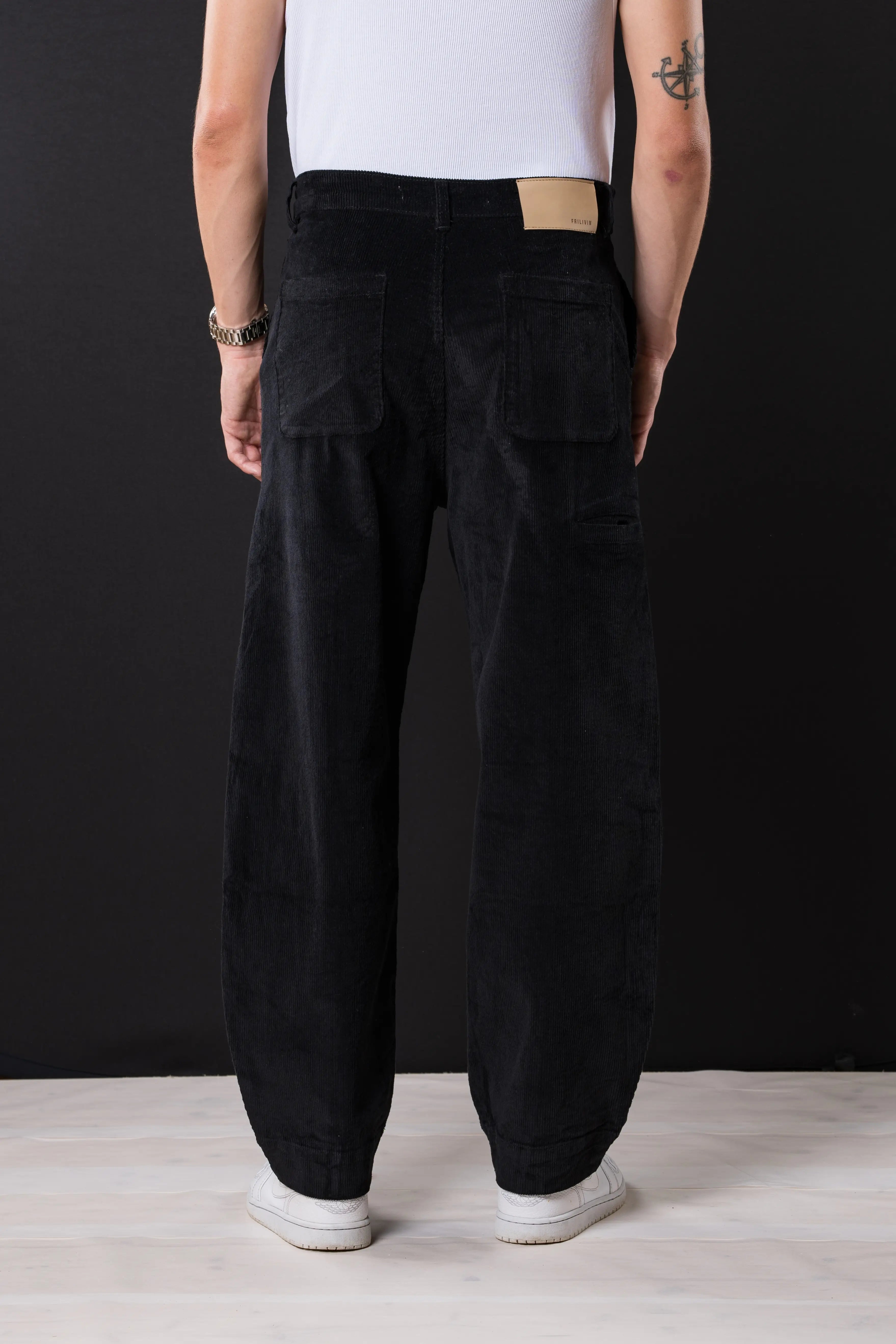 Pantalon velour cotelé