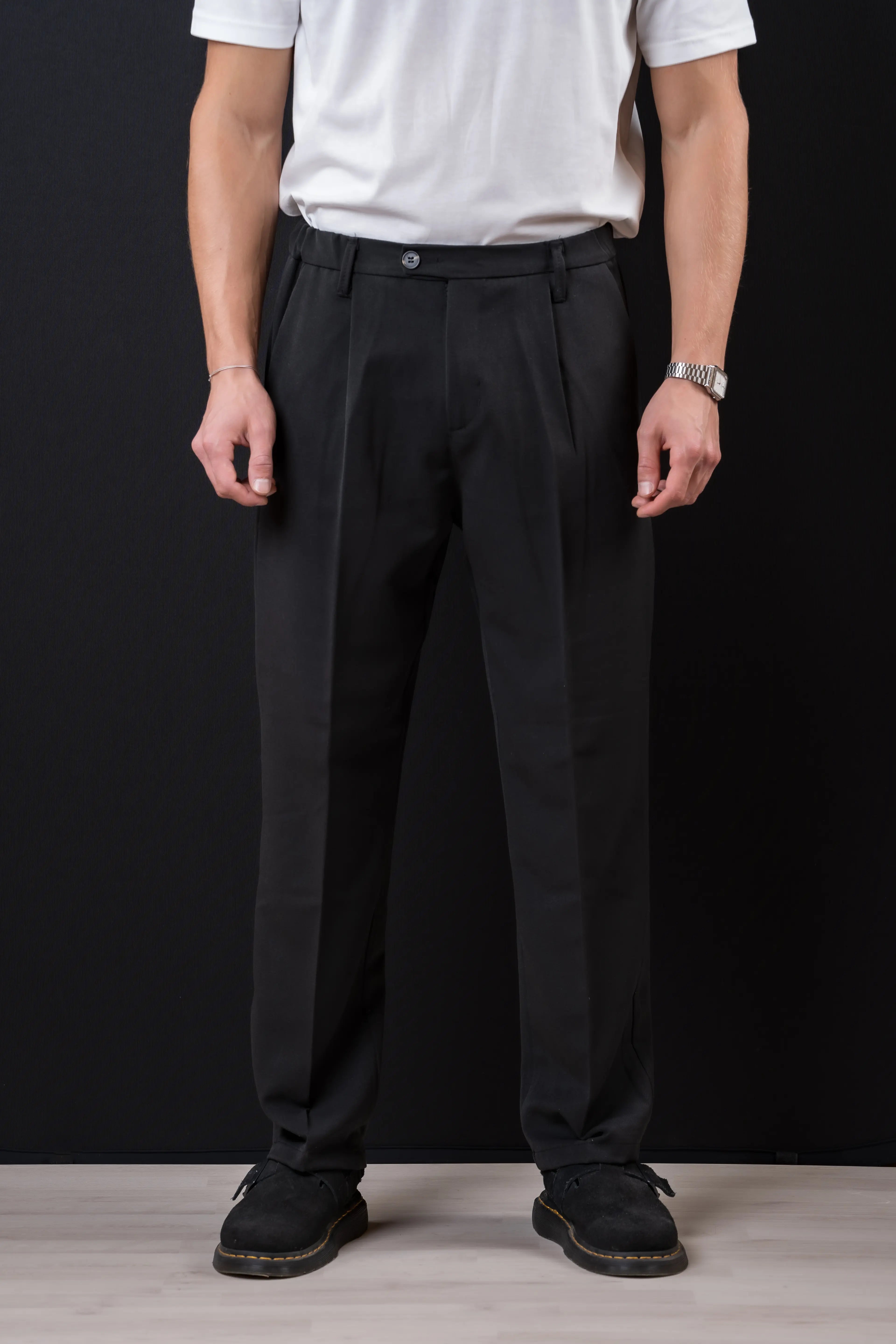 Pantalon à pince - Noir