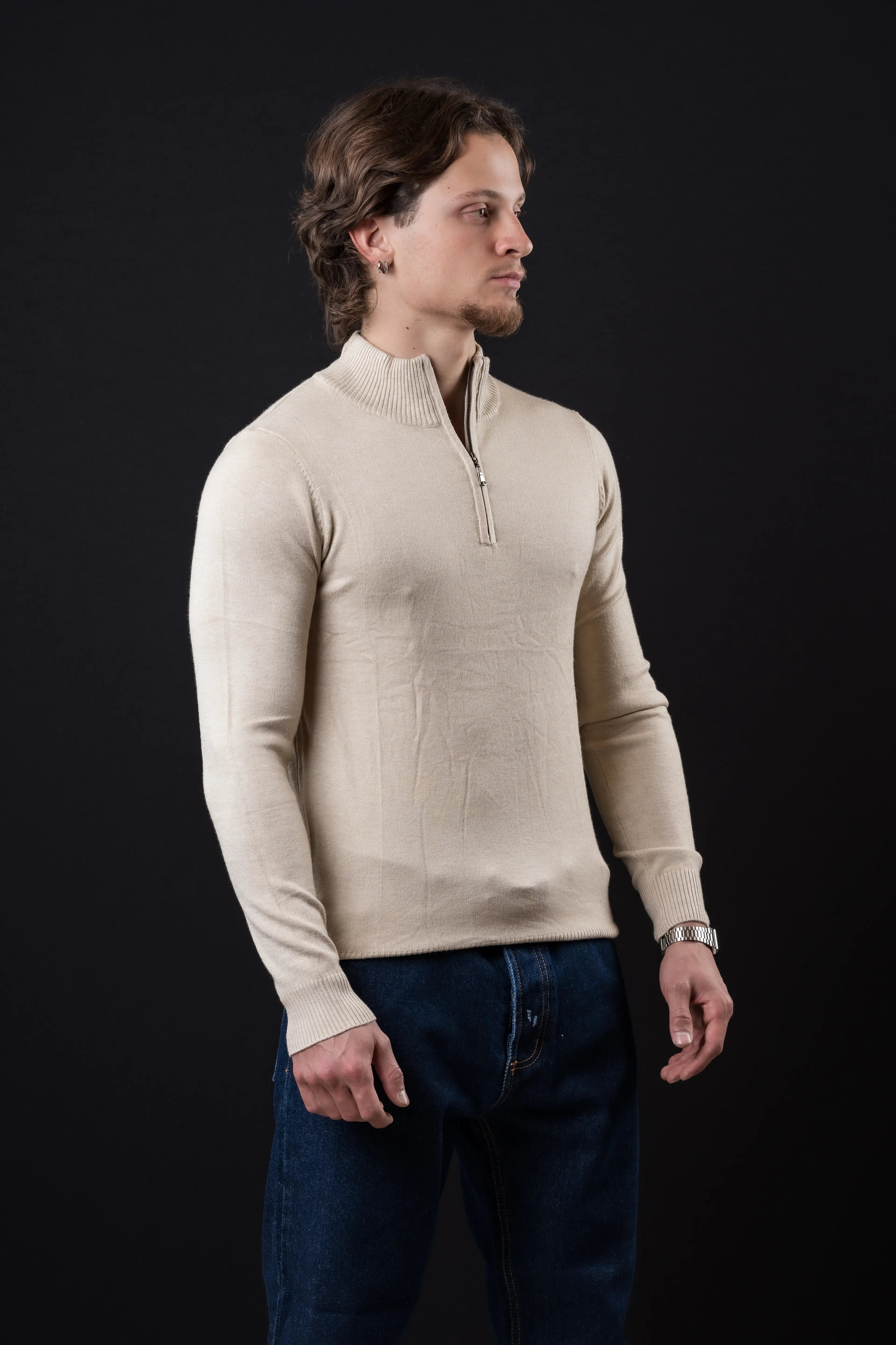 Pull camionneur - Beige