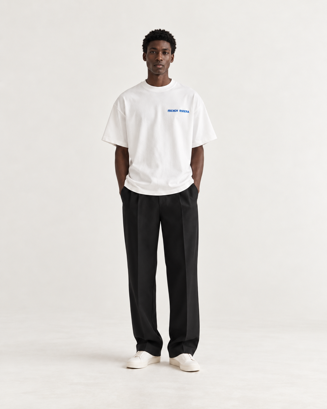 T-shirt Oversize French Riviera – Blanc